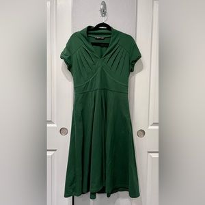 Eshakti Hunter green holiday dress. With pockets large